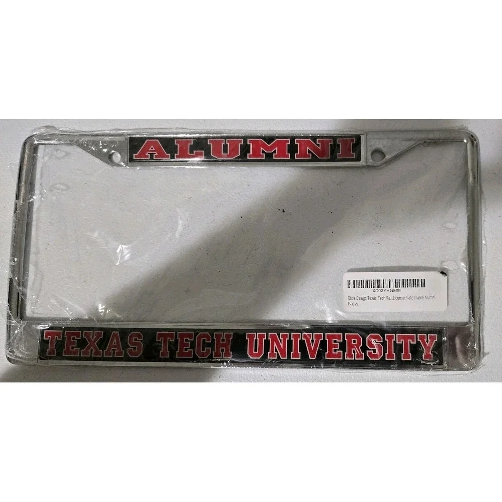 Texas Tech Alumni Metal License plate frame